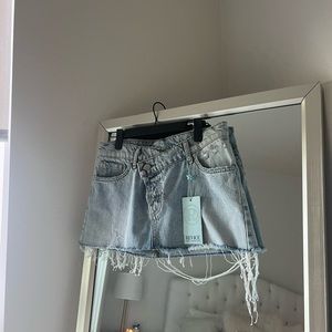 Revice Denim Mini Skirt